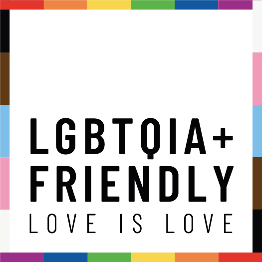 lgbtqia+ friendly - love is love